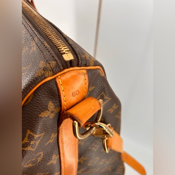 Louis Vuitton Keepall Bandolier 60 Monogram Canvas Travel Bag SD0946 Vintage - Picture 2 of 16